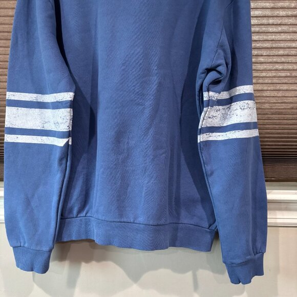 Tilly's Women's Crewneck Sweatshirt SZ: Large Blue/White - Picture 8 of 12